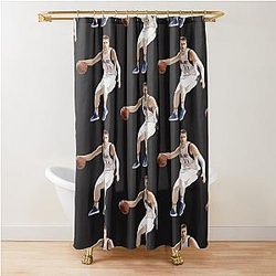Luka Doncic Basketball Shower Curtain