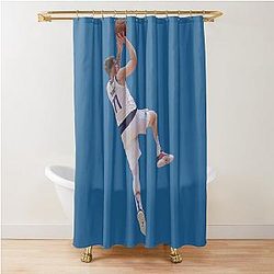 Luka Doncic 77 Fadeaway Shower Curtain