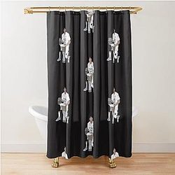 Luka Doncic Basketball Shower Curtain
