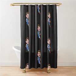Luka Doncic Basketball Shower Curtain