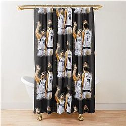 Luka Doncic Basketball Shower Curtain