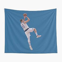 Luka Doncic Fadeaway Tapestry