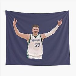 Luka Doncic Basketball Tapestry
