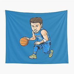 Luka Doncic Art Chibi Tapestry