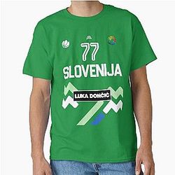 Luka Dončić Slovenia Jersey Fan Design T-Shirt