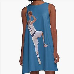 Luka Doncic Fadeaway A-Line Dress