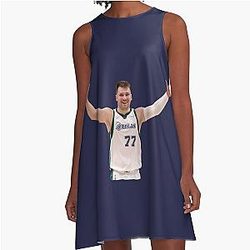 Luka Doncic Basketball A-Line Dress