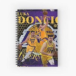 Luka Doncic of the Los Angeles Lakers Notebook