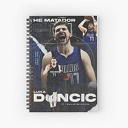 Luka Doncic 77 Spiral Notebook