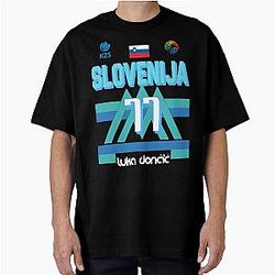 Luka Doncic Slovenija Fan Design Oversized T-Shirt