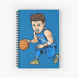 Luka Doncic Art Chibi Spiral Notebook