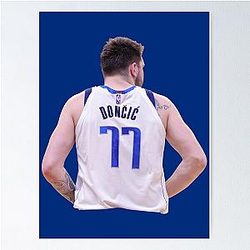 Luka Doncic Back Poster