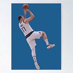 Luka Doncic Fadeaway Poster