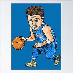 Luka Doncic Art Chibi Poster