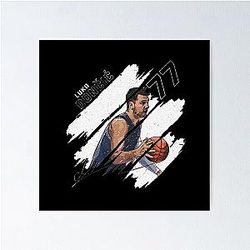 Luka Doncic Stripes Poster