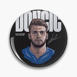 Luka Doncic Basketball Pin