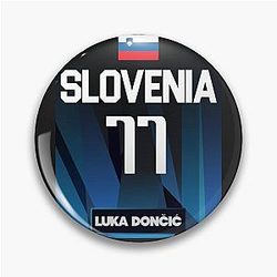 Luka Doncic Basketball Pin