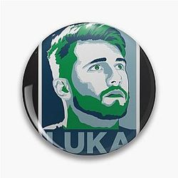 Luka Doncic Basketball Pin
