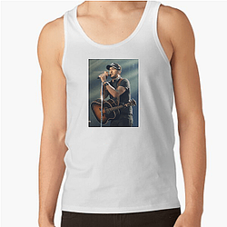 Luke Bryan Chapéu único / Motivo Smile Luke Bryan Tops de tanque