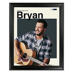 Luke Bryan Framed Sports Art Photo by Thomas Maxwell