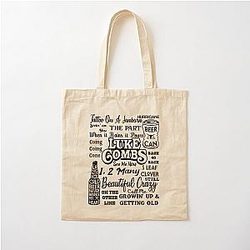 Luke Combs Song Titles Cotton Tote Bag
