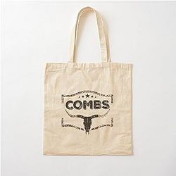 Combs Bullskull Frame Cotton Tote Bag