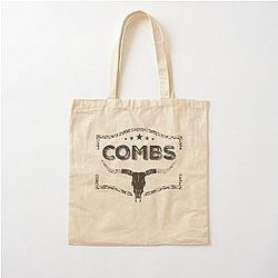  Combs Bullhead Sweater, Country Western sweatshirt, Gift for her Cotton Tote Bag