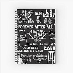 Luke Combs Country Music Shirt Spiral Notebook