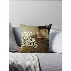 Luke Combs Throw Pillow