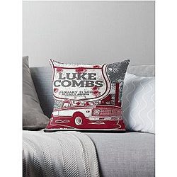 Luke Combs LUK Throw Pillow