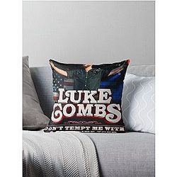 Luke Combs Throw Pillow