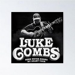 Luke Combs tour kegelapan Poster