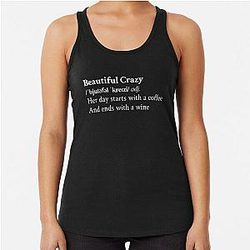 Beautiful Crazy by Luke Combs Racerback Tank Top