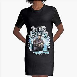 Luke Combs art Graphic T-Shirt Dress
