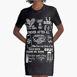 Luke Combs Country Music Shirt Graphic T-Shirt Dress