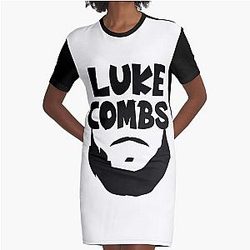 luke combs Fans art design Graphic T-Shirt Dress
