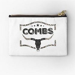 Combs Bullskull Frame Zipper Pouch