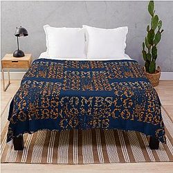 Combs Crazy Bullhead Throw Blanket