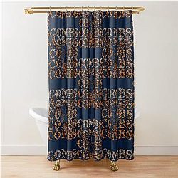 Combs Crazy Bullhead Shower Curtain
