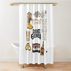 Luke Combs Vintage Texas Music Rodeo Shower Curtain