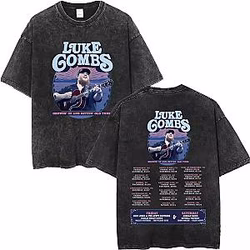 His Performance In Tour  2026 DTNK0405 Washed Luke Combs T-Shirts