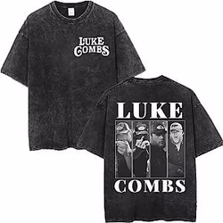 Crazy Tour 2026 DTNK0206 Washed Luke Combs T-Shirts