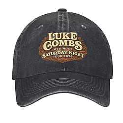 My Kinda Saturday Night Tour 2026 DTNK2307 Luke Combs Hats & Caps