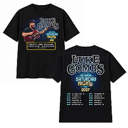 My Kinda Saturday Night Tour 2027 Two Sided DK1410 Luke Combs T-Shirts