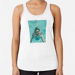 Mac Demarco poster (+more) Racerback Tank Top