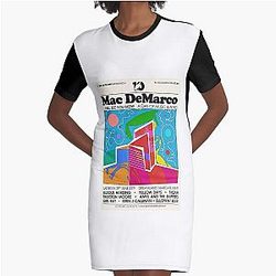 Mac DeMarco Art Graphic T-Shirt Dress