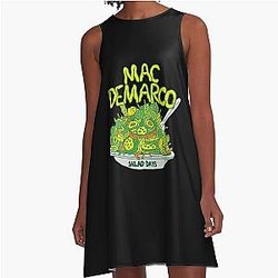 Funny Gifts Mac Demarco Cute Gift A-Line Dress