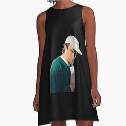 mac demarco Sticker A-Line Dress