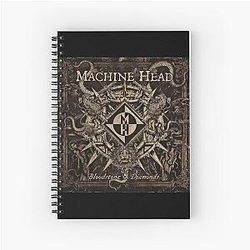 Machine Head bloodstone diamonds Spiral Notebook