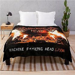 Machine Head machine fking head live Throw Blanket